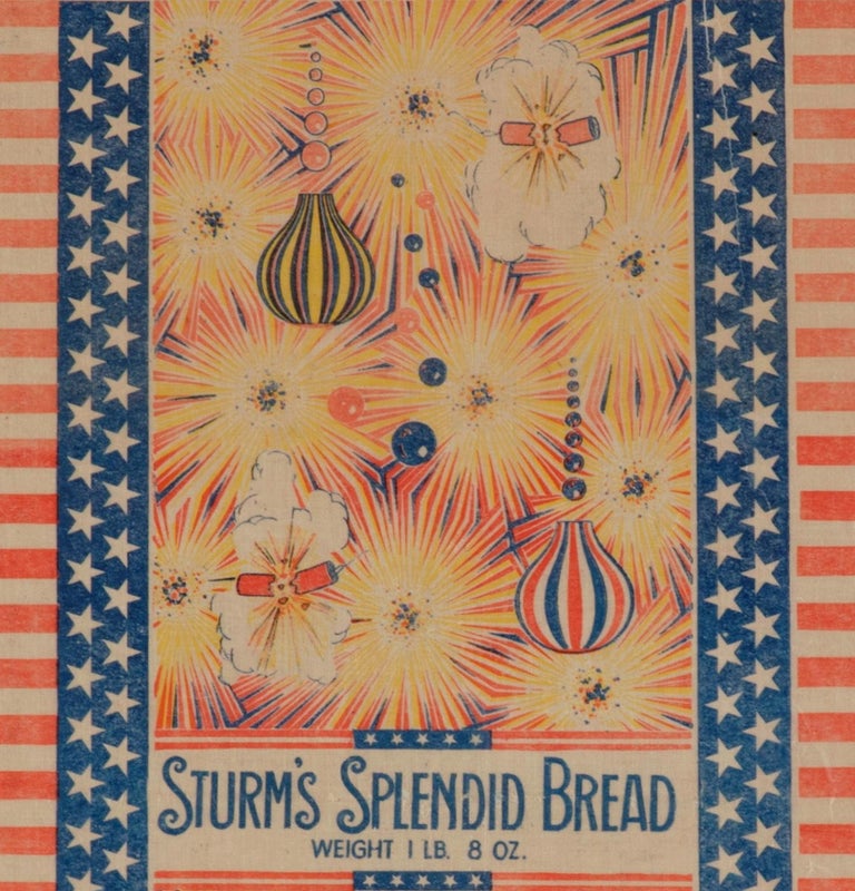 American Patriotic 4th of July Themed Sturm's Splendid Bread Wrapper