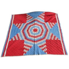 Patriotic Eight Point Star Quilt
