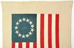 Patriotic Flag Quilt Dated 1777