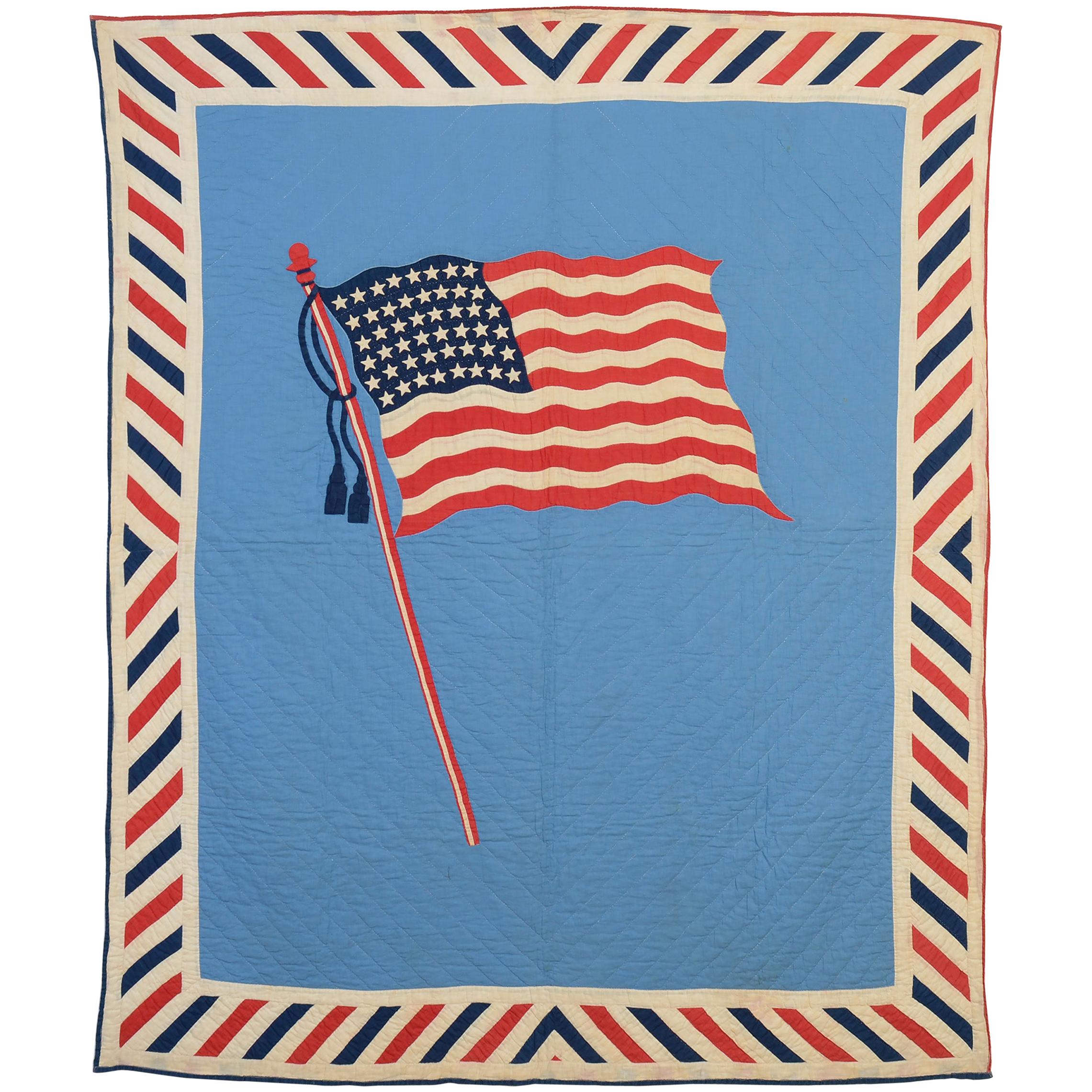 Patriotic Flag Quilt Old Glory For Sale