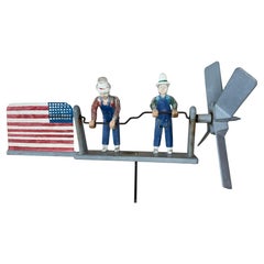 Patriotic Flag Whirligig