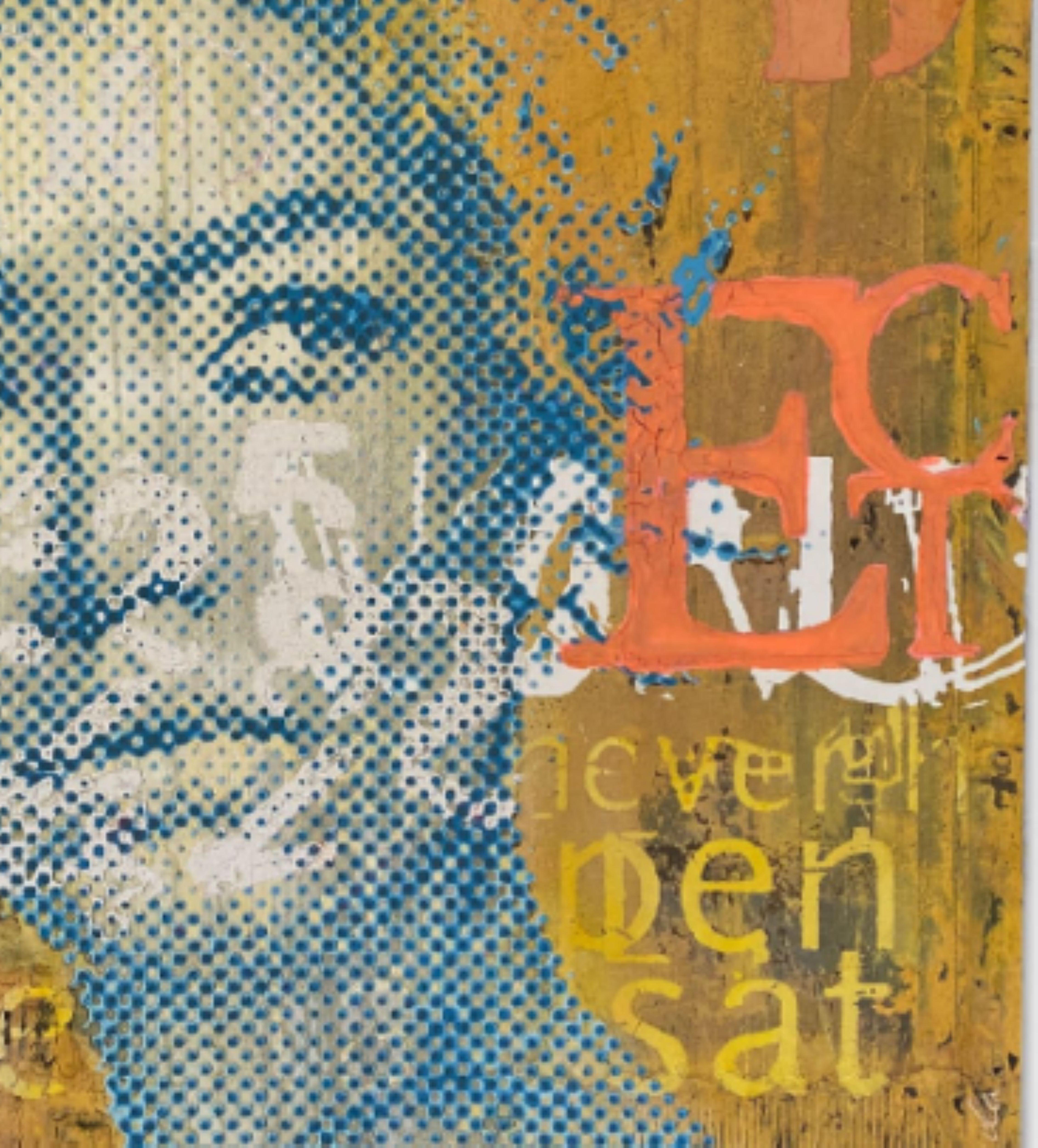 Blue Ochra Empowerment - Contemporary Painting by Patrizia Casagranda