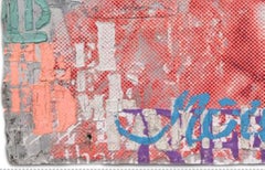 „Orange White Empowerment“ Skulpturales Punktgemälde