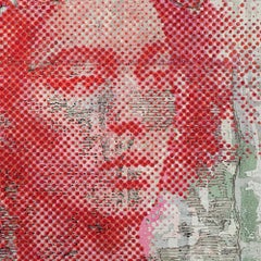 Red Orange Diversity' Skulpturales Tupfengemälde