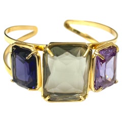 Patrizia Daliana Starres Armband aus 24 kt vergoldeter Bronze mit Zirkonia