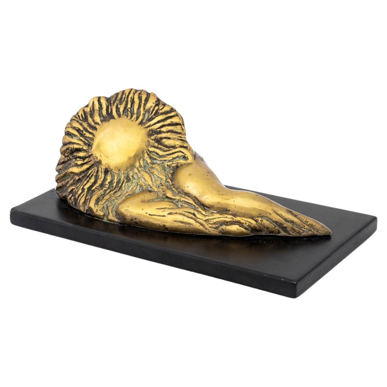 Patrizia Guerresi "Donnasole" Bronzo dorato, 1986 in vendita