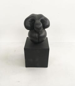 Vintage Black Aluminum Abstract Sculpture by Patrizia Guerresi Deji