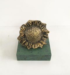 Bronze Abstract Sculpture Patrizia Guerresi Girasole Sunflower
