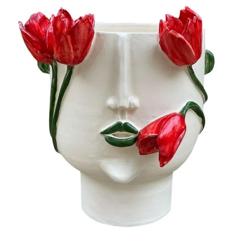 Contemporary Patrizia Italiano Head Vases Collection ( x 11) For Sale