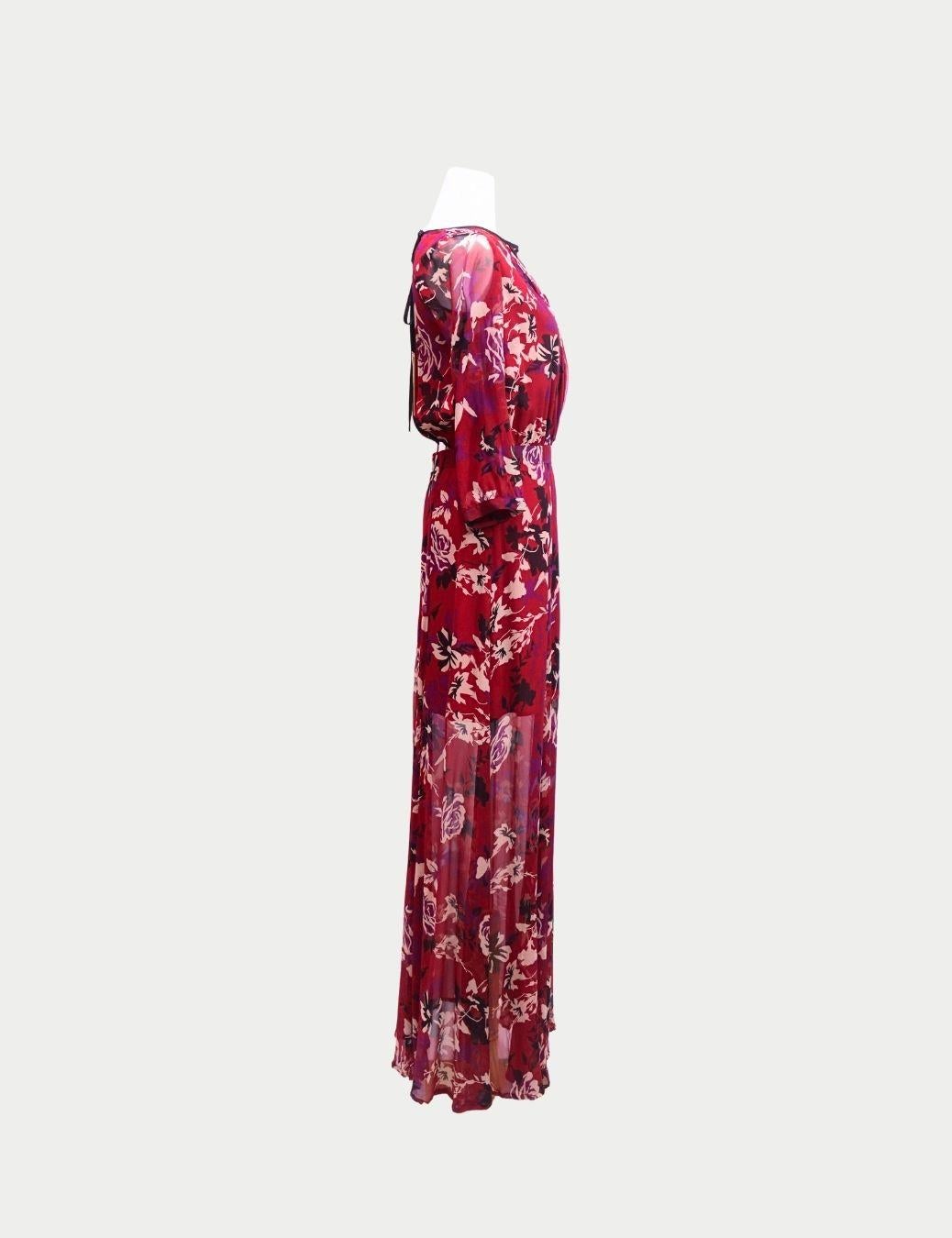 Patrizia Pepe - Robe longue en mousseline florale - Rouge

Romantique et élégante sans effort, cette robe longue rouge à fleurs Patrizia Pepe est confectionnée en mousseline de soie aérienne et présente une silhouette fluide qui bouge joliment à