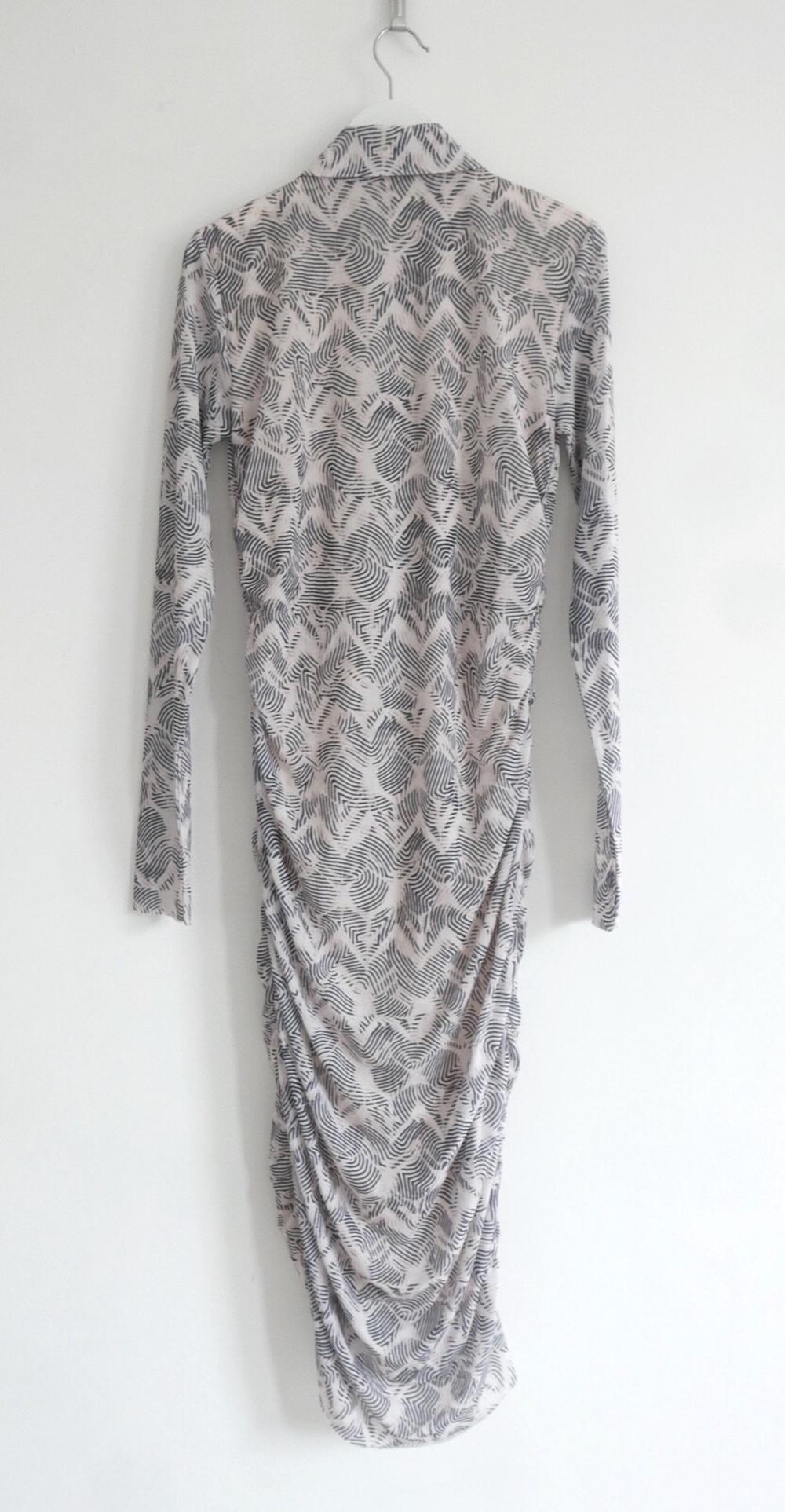 Patrizia Pepe Fingerprint Mesh Hemdkleid im Zustand „Neu“ im Angebot in London, GB