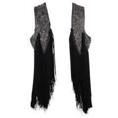 Patrizia Pepe Fringed Waistcoat Vest