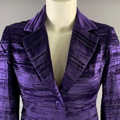 PATRIZIA PEPE Size S Purple Polyester Blend Jacket