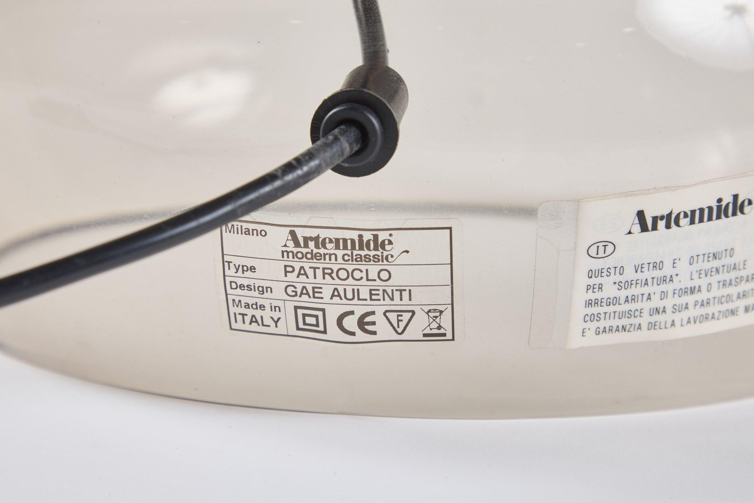 Metal Patroclo Lamp For Sale