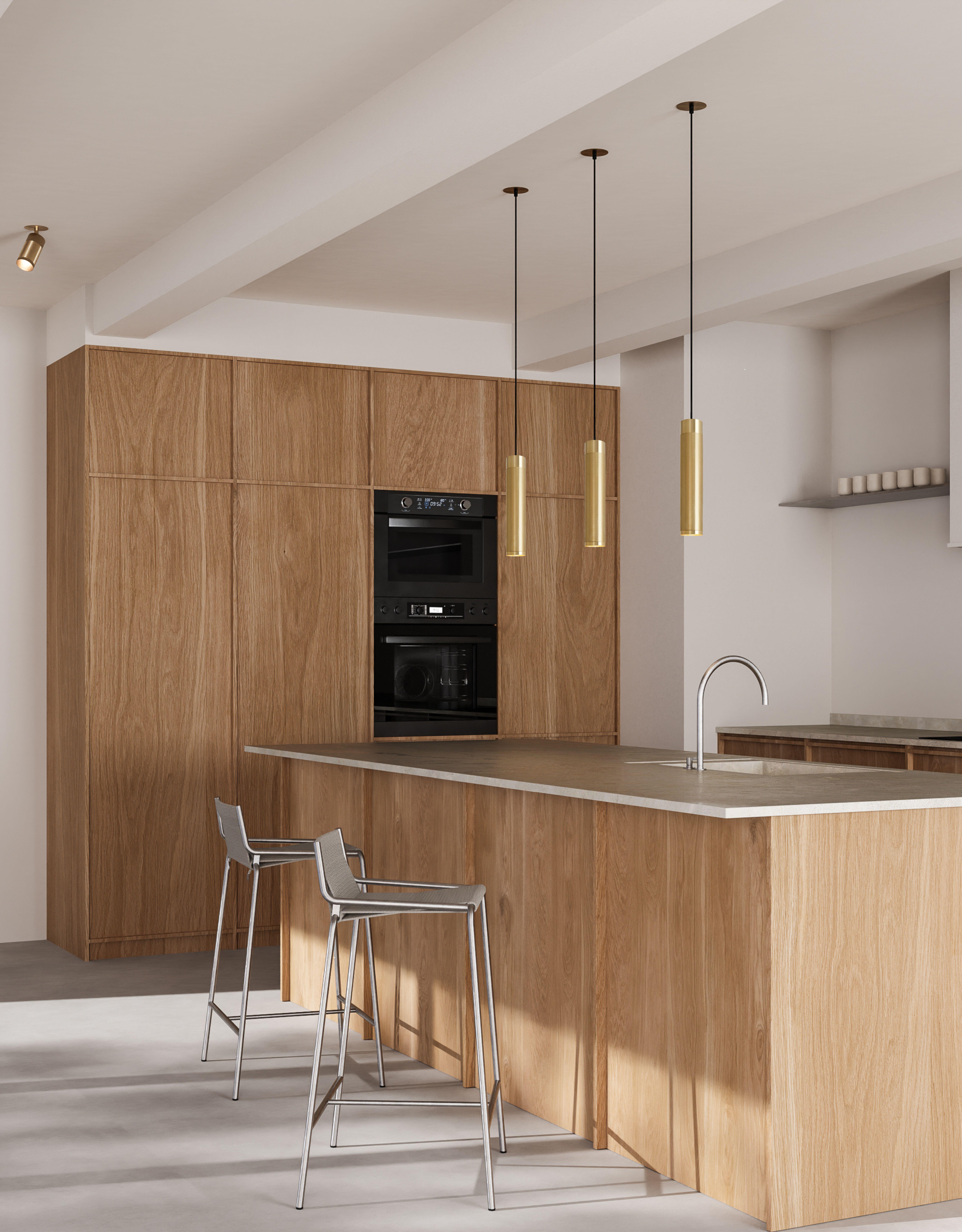 Lampada a sospensione grande Patrone di Thorup Copenhagen
Dimensioni: D 6 x H 30 cm.
Materiali: Ottone.

Disponibile in altri colori. Contattateci.

Thorup Copenhagen è uno studio di design danese indipendente, fondato nel 2017 da Kasper Thorup, che