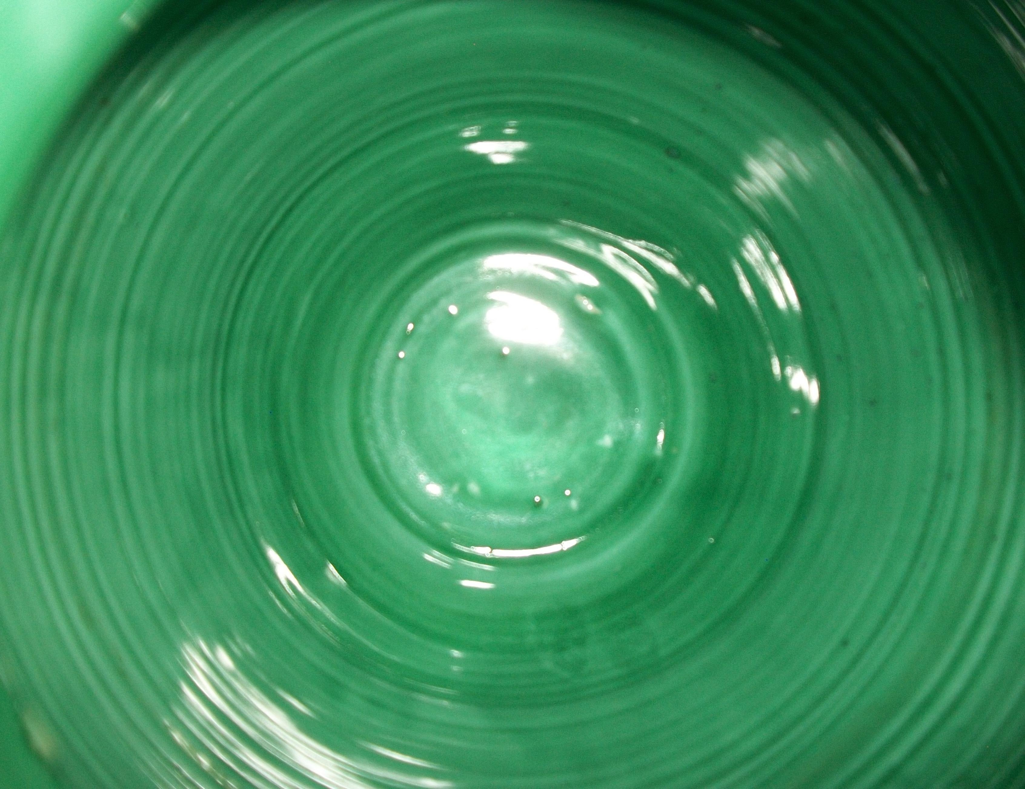 PATRONELLI ORONZO - Jarro de Terracota Esmaltada Verde - Italia - Finales Siglo XX en venta 4