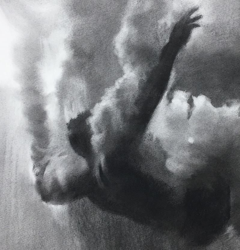 Plunge Study IV - Realist Painting by Patsy McArthur