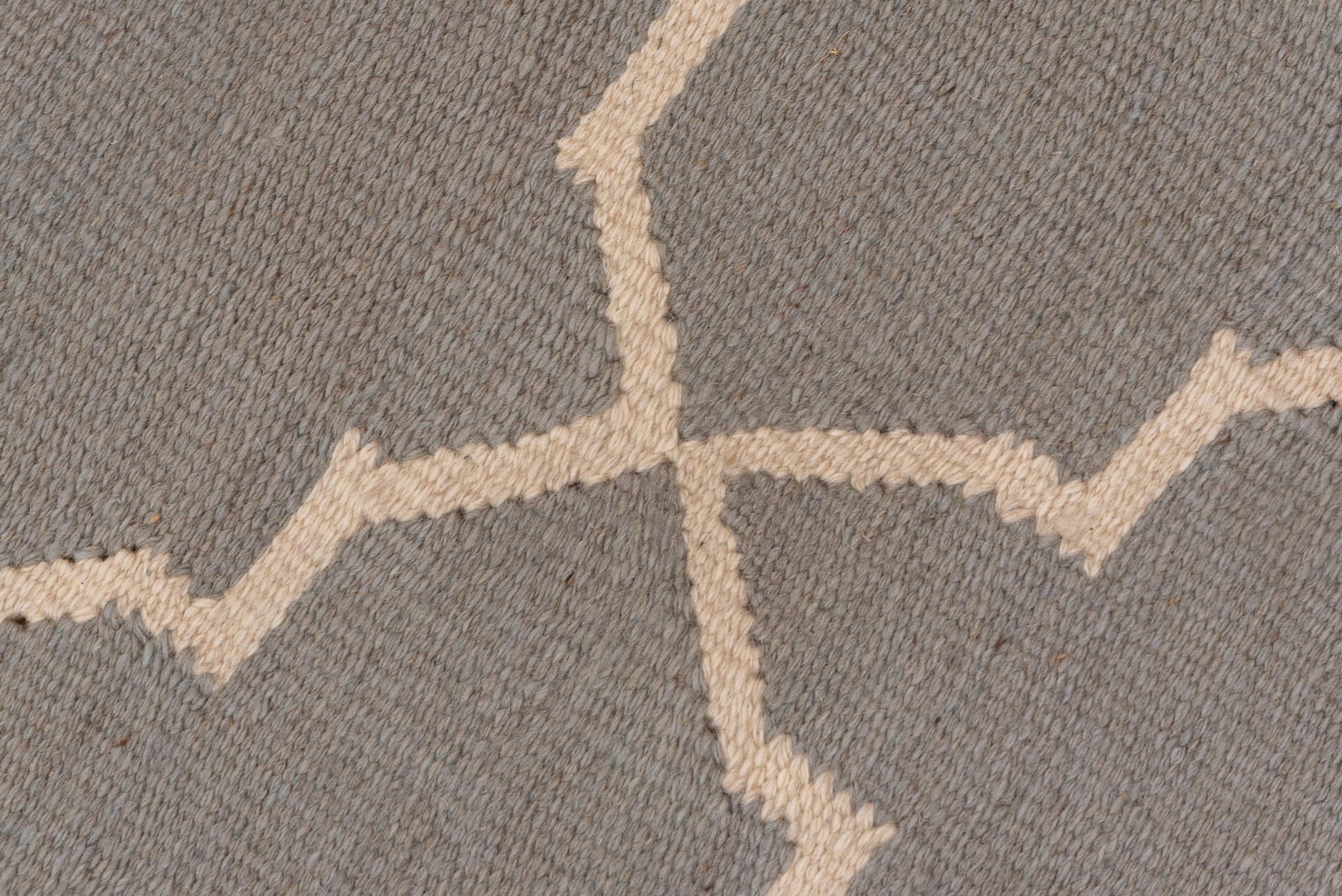 Patrón Kilim Gris Lana en venta