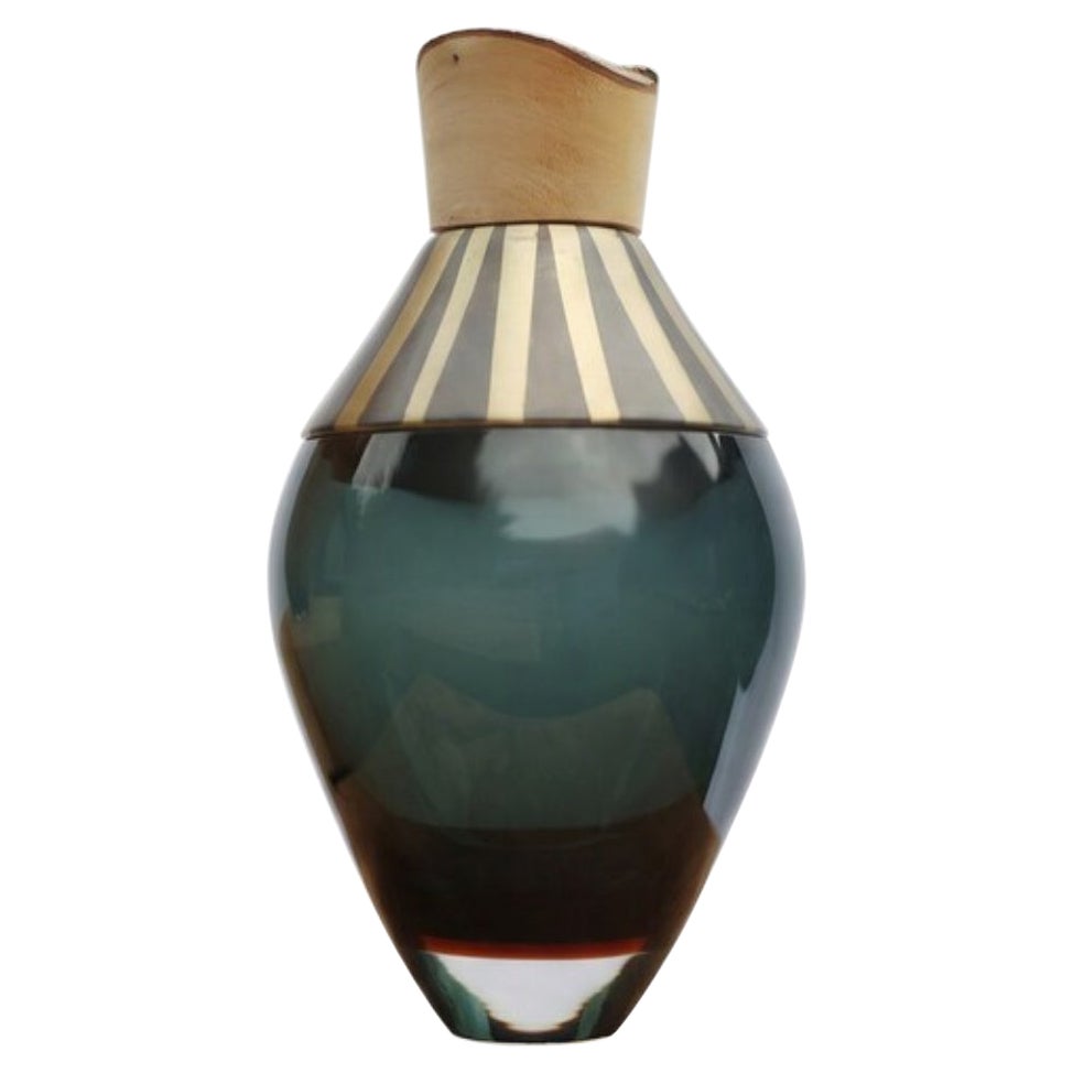 Pattern Patina India Small Vessel in Copper & Brass by Pia Wüstenberg