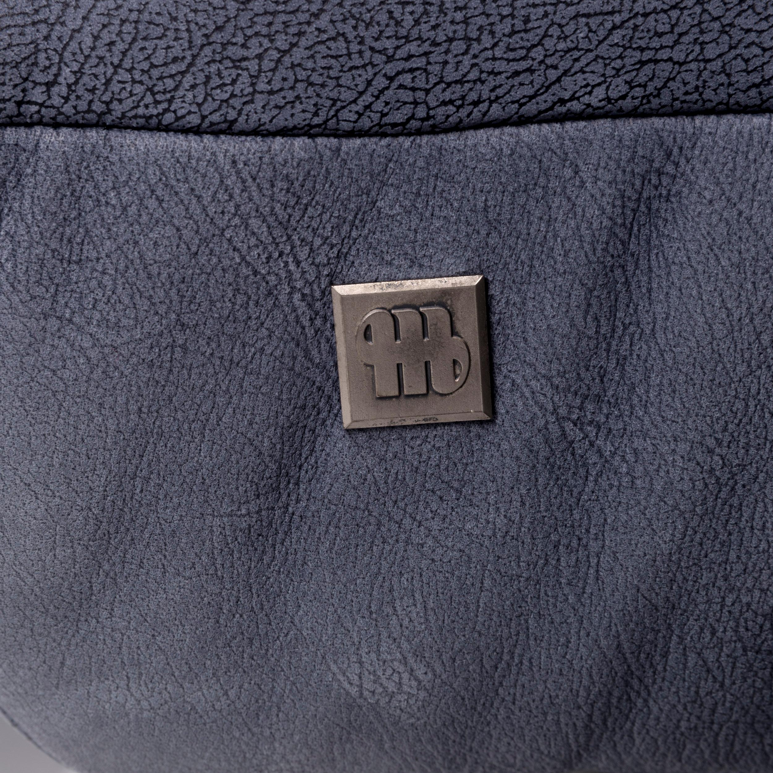 Pattern Ring Leather Sofa Set Blue 2