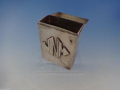 Pattern Unknown by Margaret Rogers Sterling Cigarette Case 5.34 Ozt, circa 1915