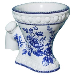 Patterned Used Victorian Excelsior Toilet with S-Trap