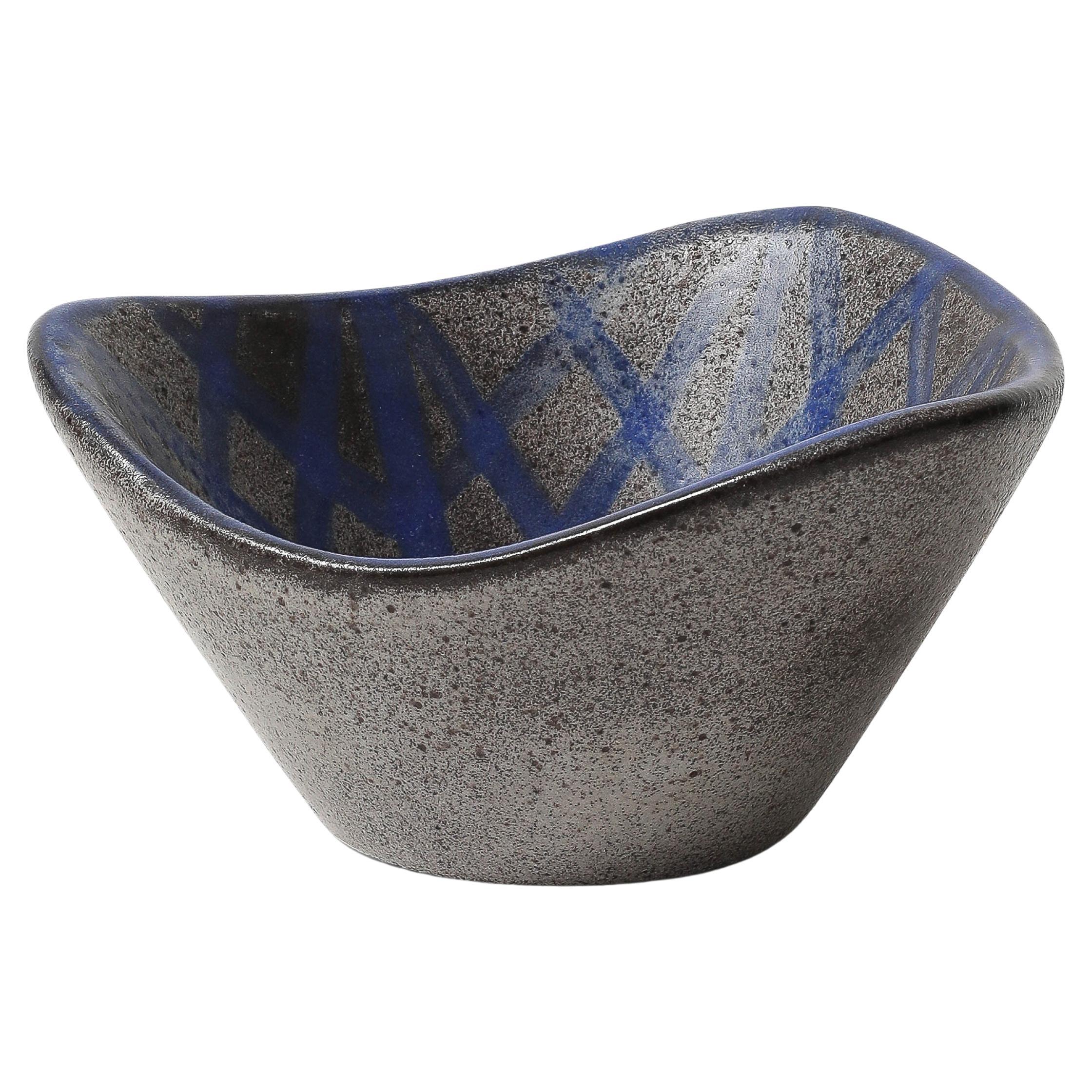 Bol en céramique à motifs de Mari Simmulson pour Upsala Ekeby, Suède c.C. 1960