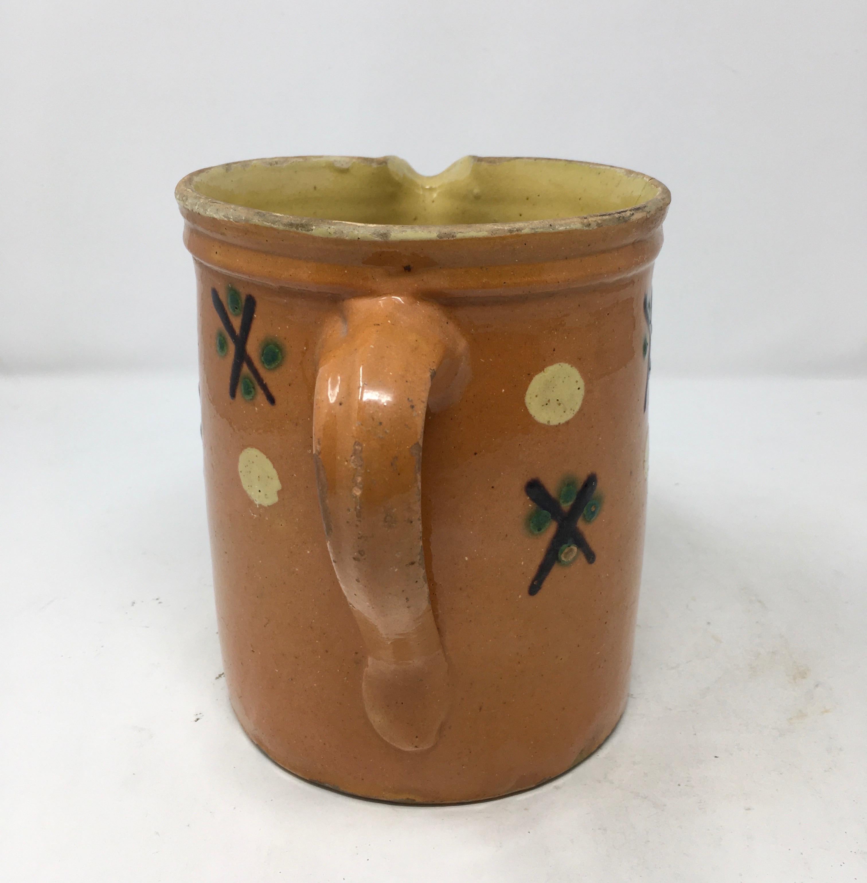 French Antique Alsatian Pitcher In Good Condition In Houston, TX