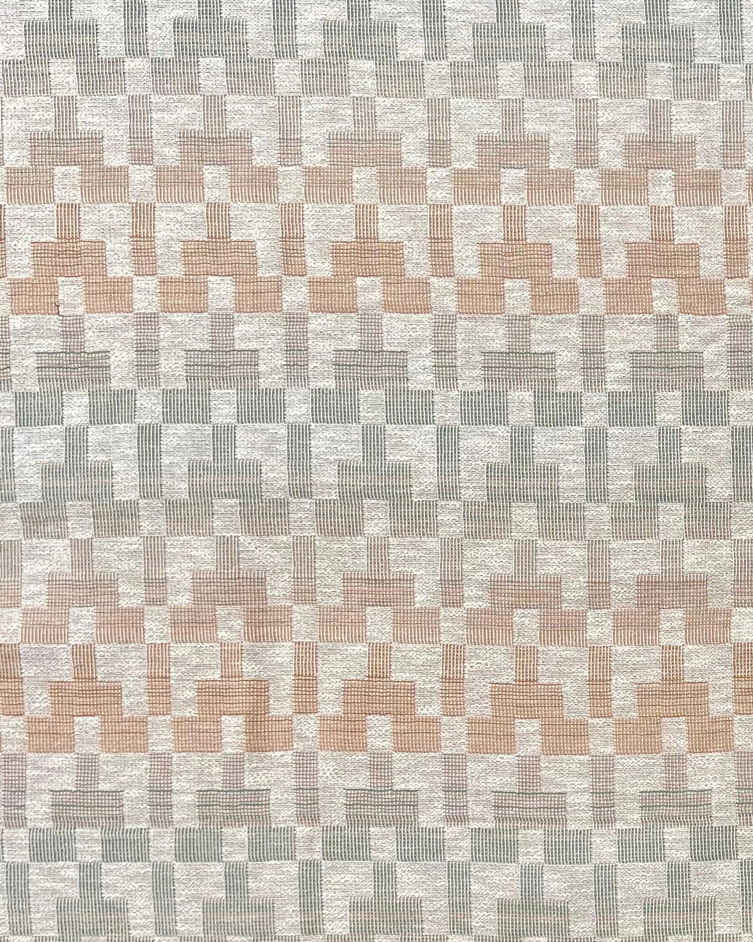 Gemusterte Überdeckendecke aus gewebter Baumwolle von Folk Textiles (Esme / Fade) (21. Jahrhundert und zeitgenössisch) im Angebot