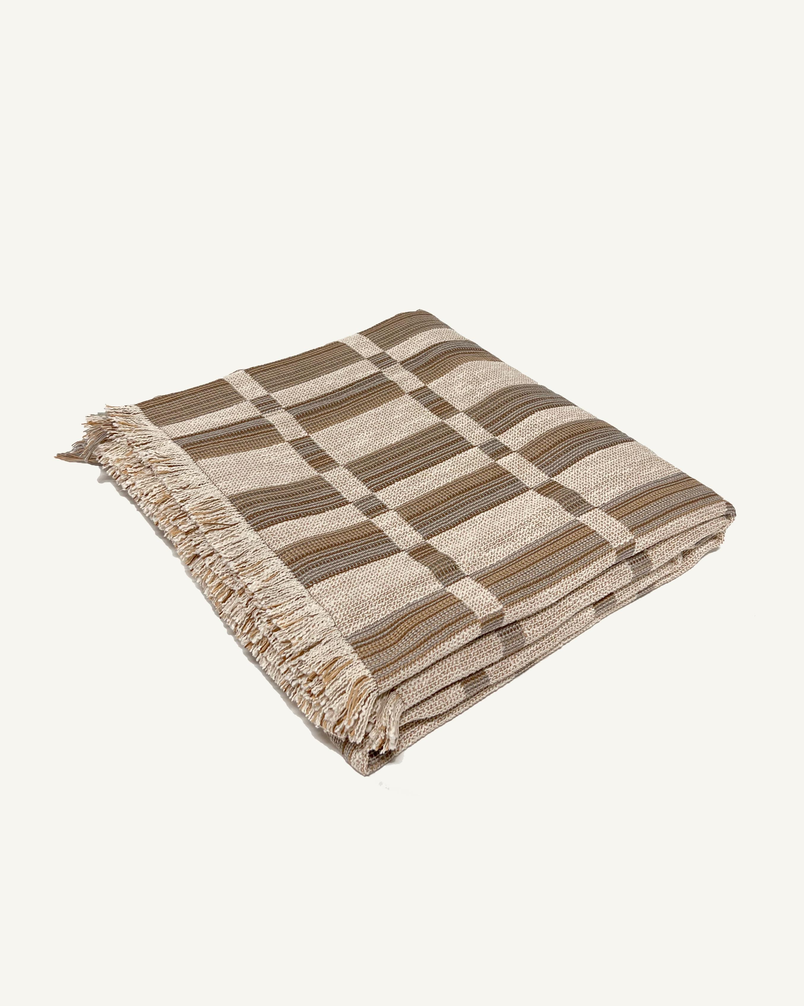 The 'Joaquin' throw is designed by Folk Textiles—a LA based brand dedicated to thoughtful living. This textile is woven in the UK using sustainably-dyed organic cotton from Italy. 

'Joaquin' captures the easygoing spirit of Mexican masculinity.