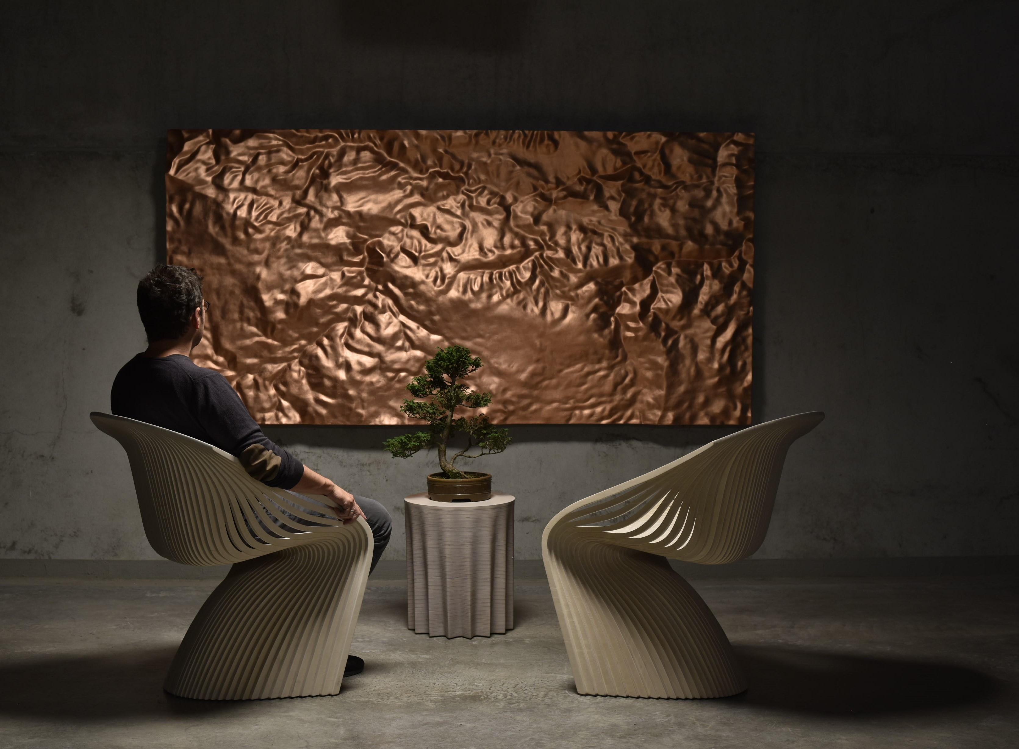 Calco Patterns of Earth Bronze di Piegatto, una scultura di superficie contemporanea in vendita