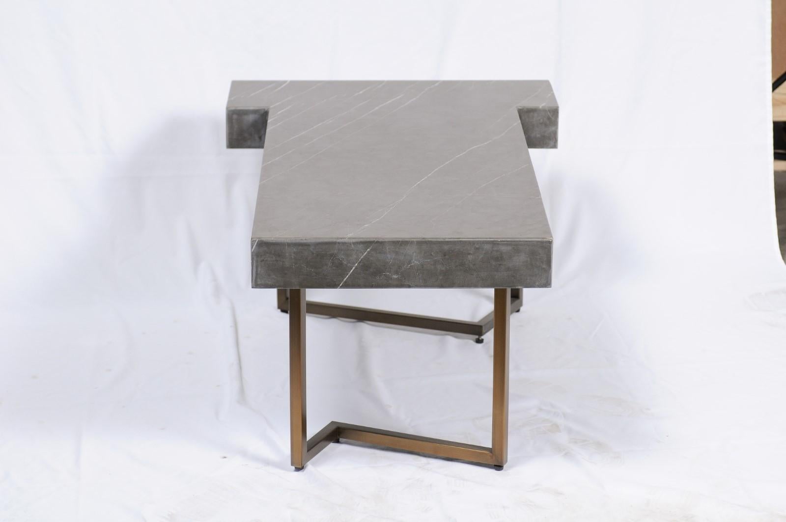 Patterson Black Marble Coffee Table Darryl Carter for Baker 2