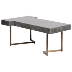 Patterson Black Marble Coffee Table Darryl Carter for Baker