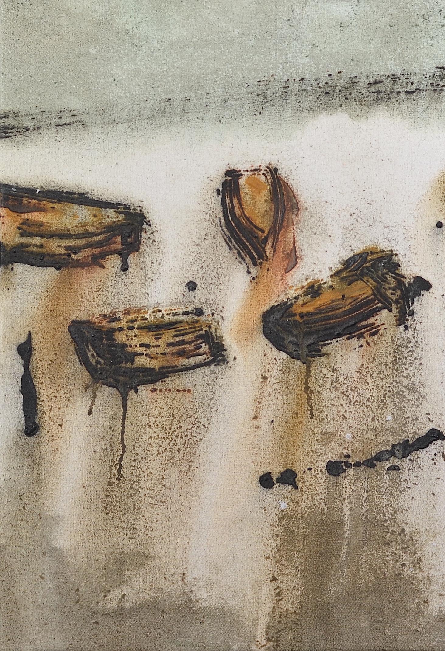 Patterson   Boot  Senkrecht  sin titulo 9. Acrylmalerei (Braun), Landscape Painting, von PATTERSON, Yendris