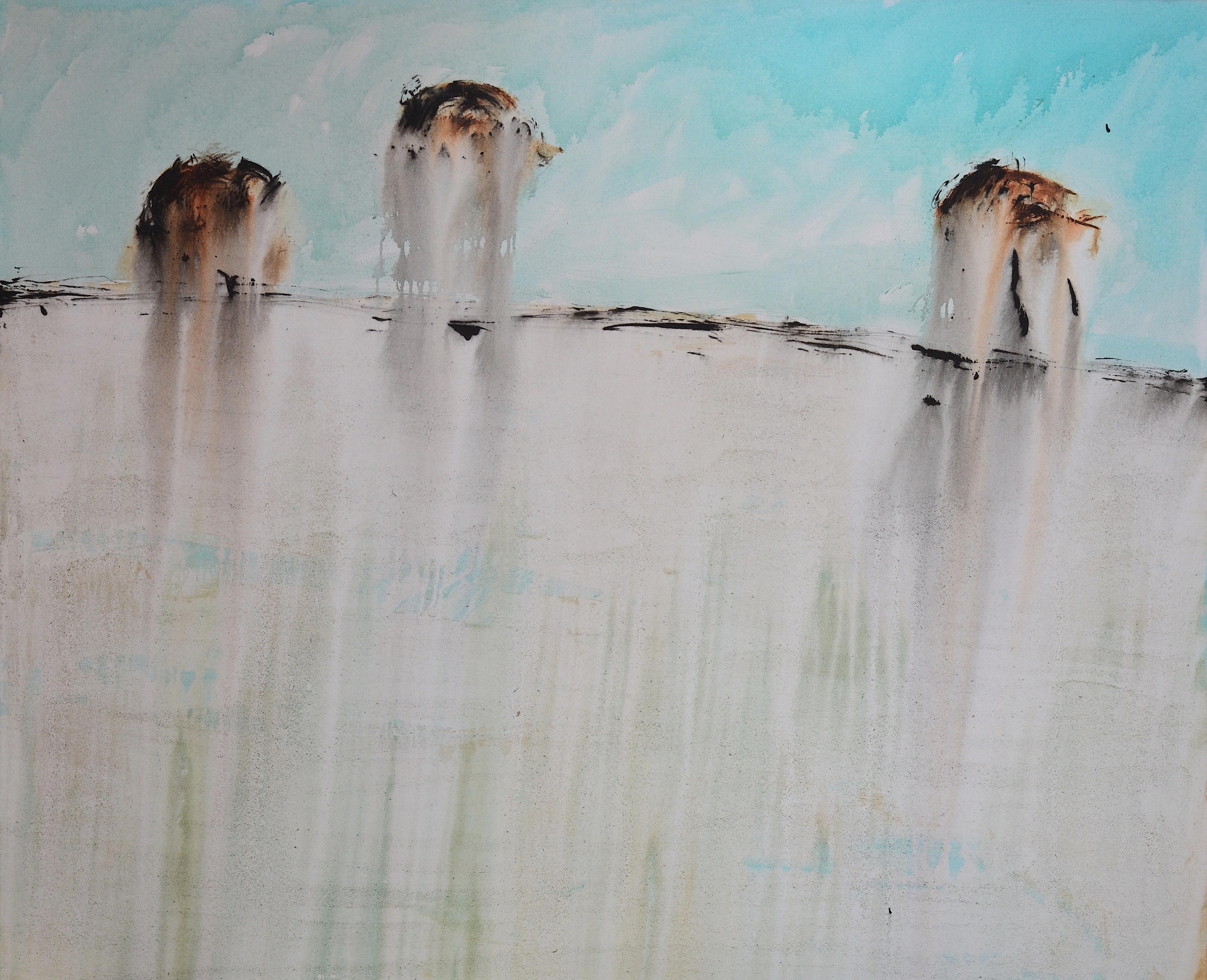 Abstract Painting di PATTERSON, Yendris - Patterson   Barche nel mare. Deriva. 2020. pittura acrilica