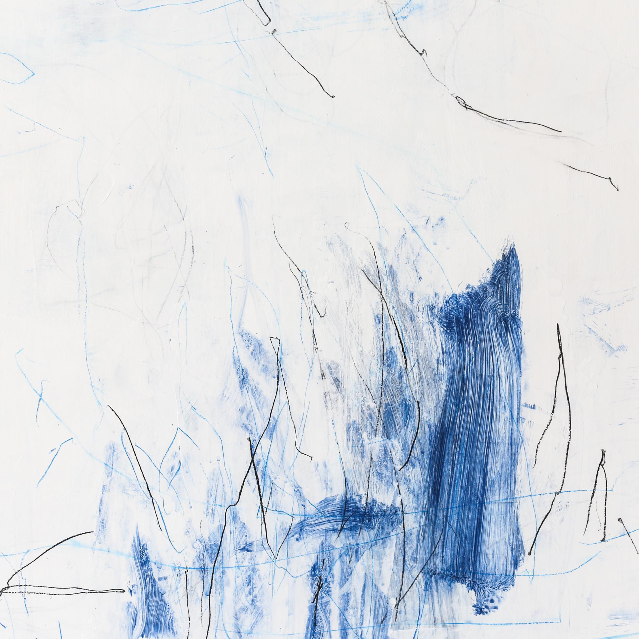 PATTI PARSONS
True Blue (Grass)
• ink stick, china marker, acrylic paint on wood panel
30.00w x 30.00h x 2.00d in
$4,500.00
From the perspective of a writer and a painter, Patti finds the intrigue of tangles and the appearance of chaos to be an