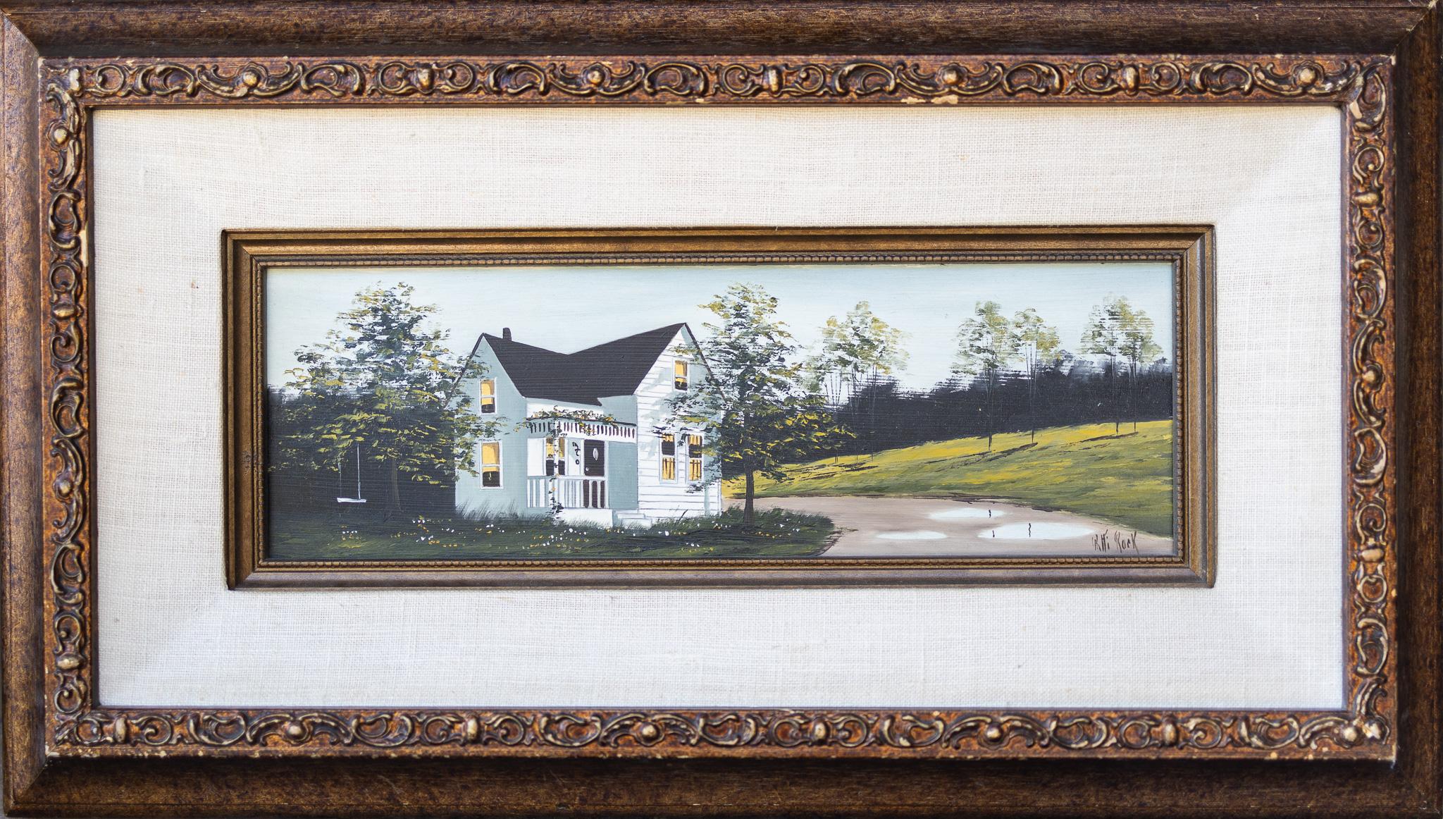 Farmhouse Landscape I - Painting by Patti Rock