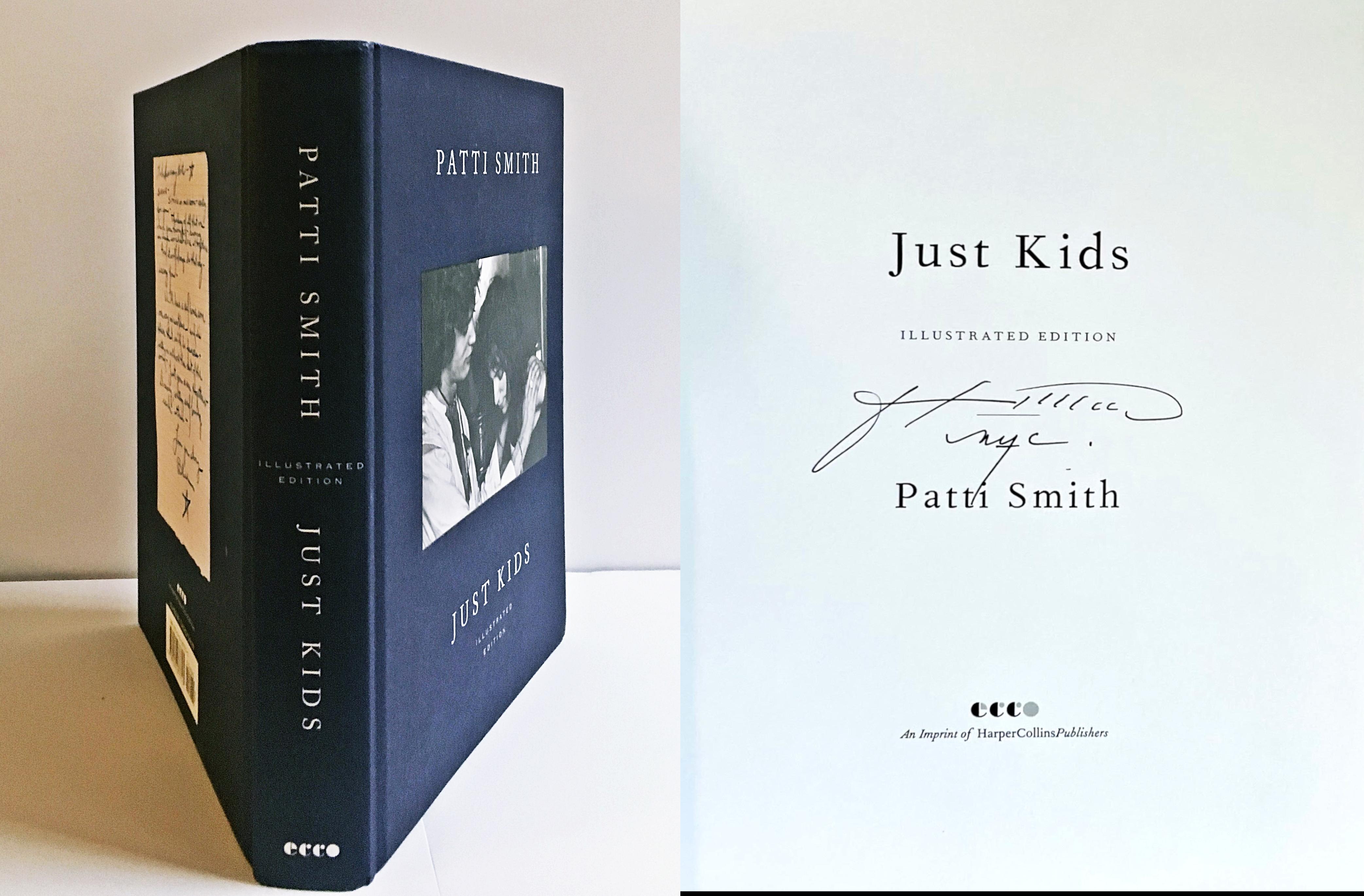 Patti Smith
Just Kids Illustrated Edition (handsigniert und datiert von Patti Smith), 2018
Gebundene Monografie (handsigniert und mit Widmung von Patti Smith)
Handsigniert und datiert von Patti Smith
9 4/5 × 7 1/10 × 1 1/4
