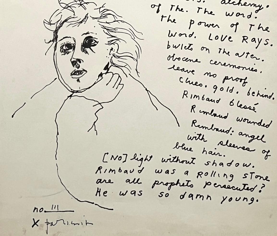 Patti Smith dévotions à Arthur Rimbaud 1973 (Patti Smith Rimbaud) en vente 1