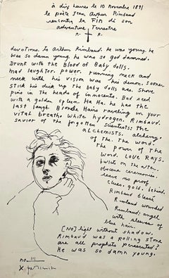 Patti Smith Widmungen an Arthur Rimbaud 1973 (Patti Smith Rimbaud)