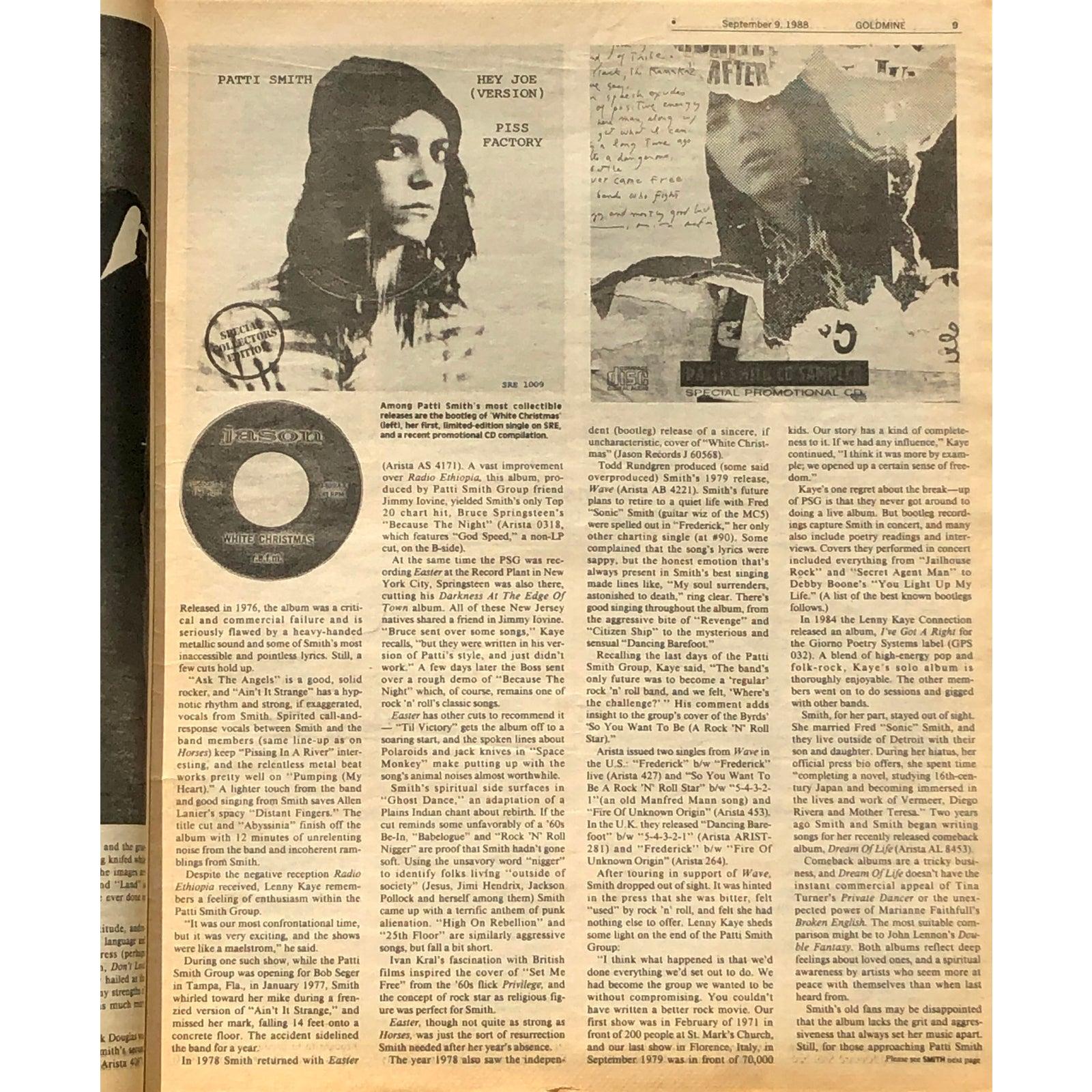 Rare 1980s Patti Smith collectible:
Vintage 1988 