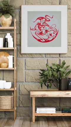 Mit dem Hund spazieren gehen (satirisch, figurativ, witzig, modern)