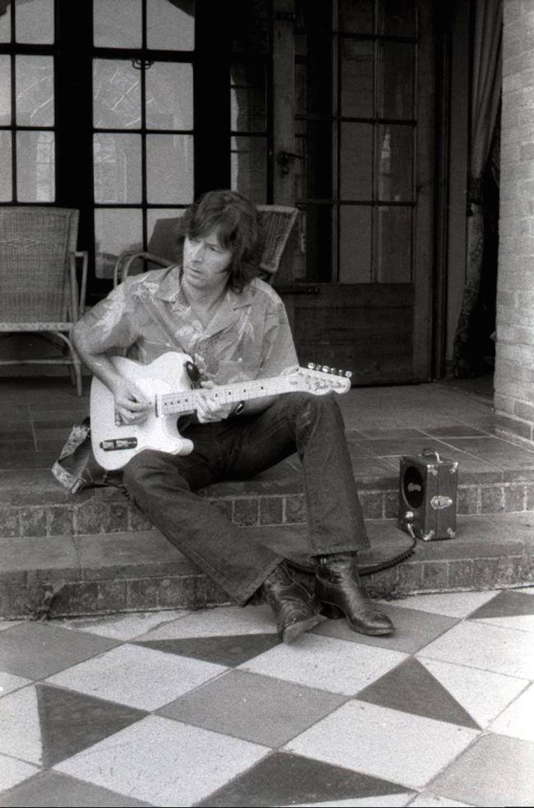 Pattie Boyd Portrait Photograph - Eric Clapton, England, 1976