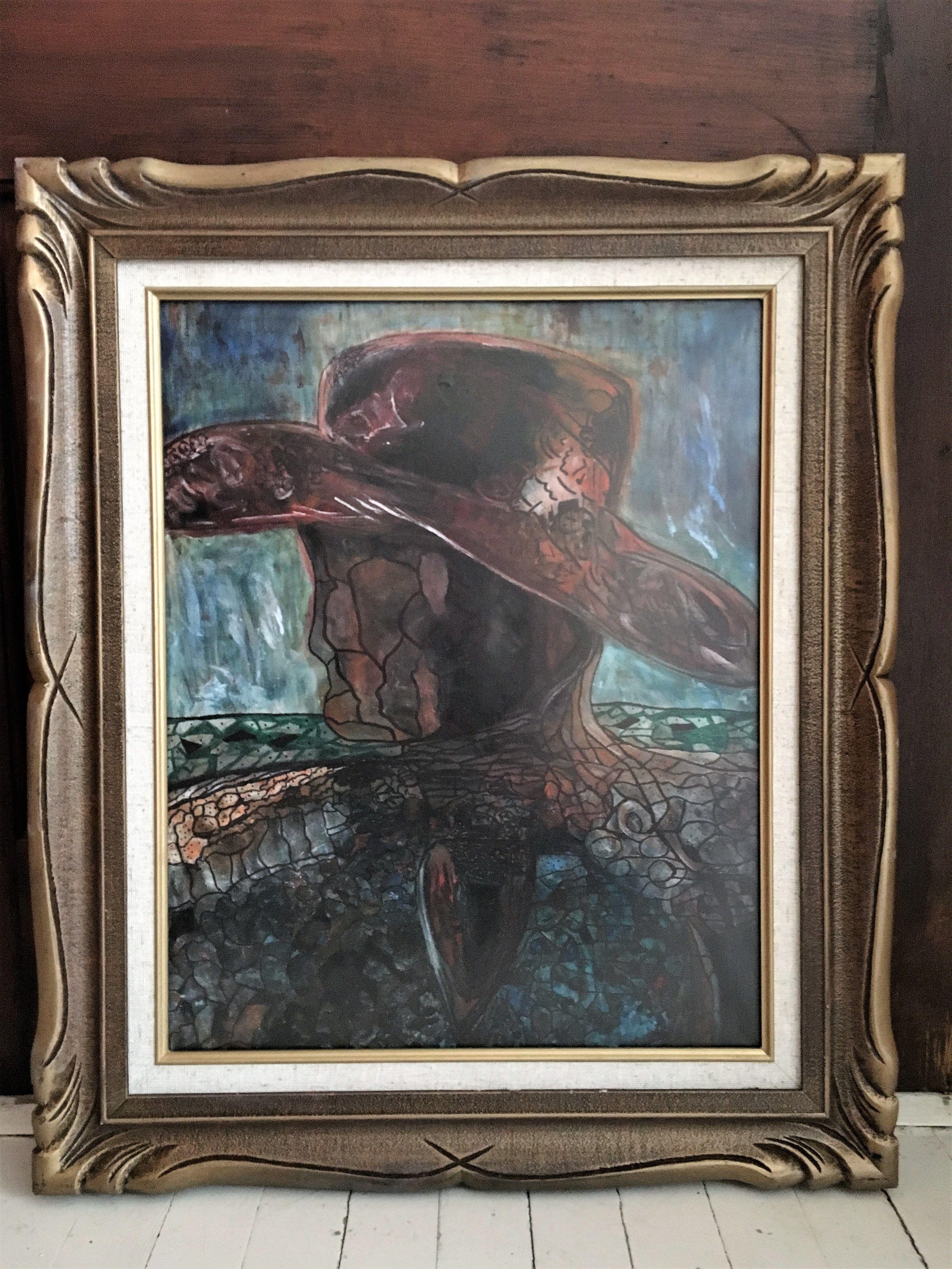 Cowboy Man, Painting, Oil on Canvas 3
