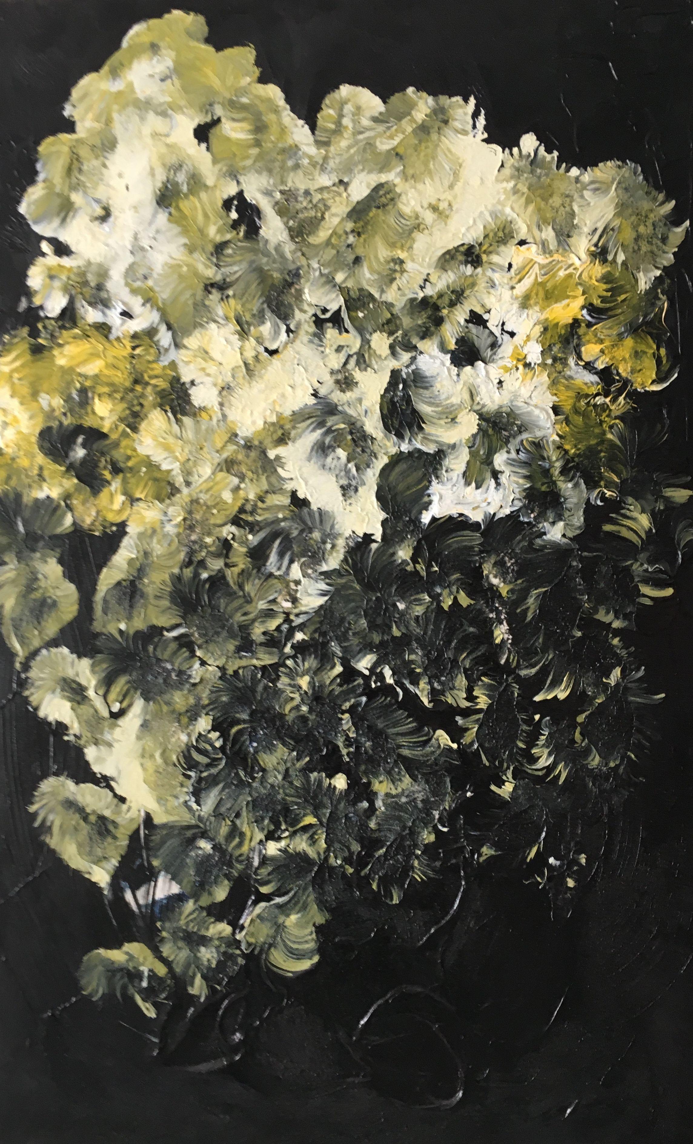 Patty Beaton Abstract Painting - Polar, Painting, Acrylic on Canvas