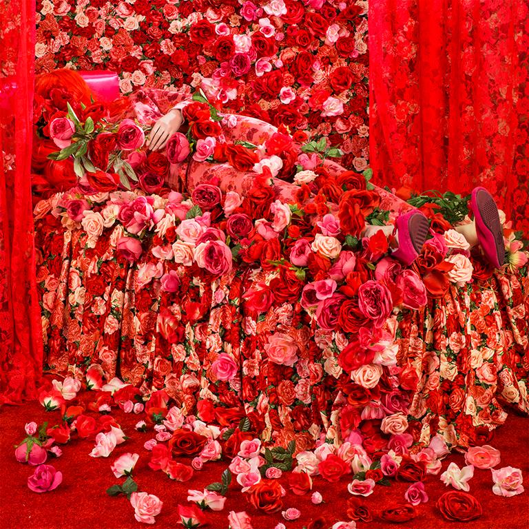 Patty Carroll Figurative Photograph - Bed of Roses