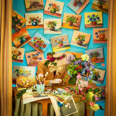 Franco Rispoli - Little Girl with Flowers Basket For Sale at 1stDibs ...