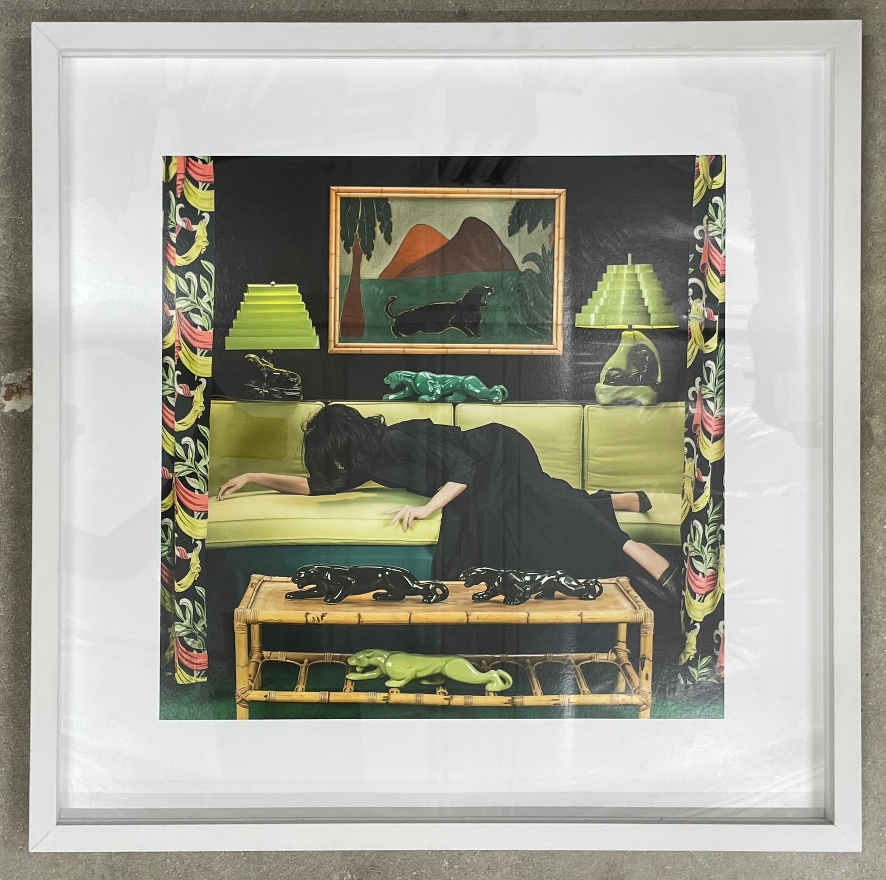 Panther - Farbfotografie in limitierter Auflage, Künstlerin als Frau, Interieur, Dekoration (Schwarz), Color Photograph, von Patty Carroll