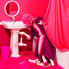 La salle de bains rose