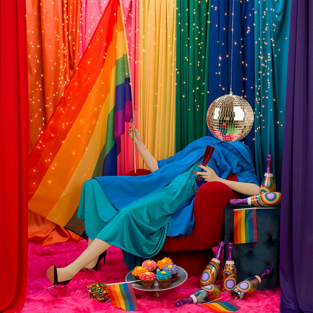 Patty Carroll Color Photograph - Pride Flag